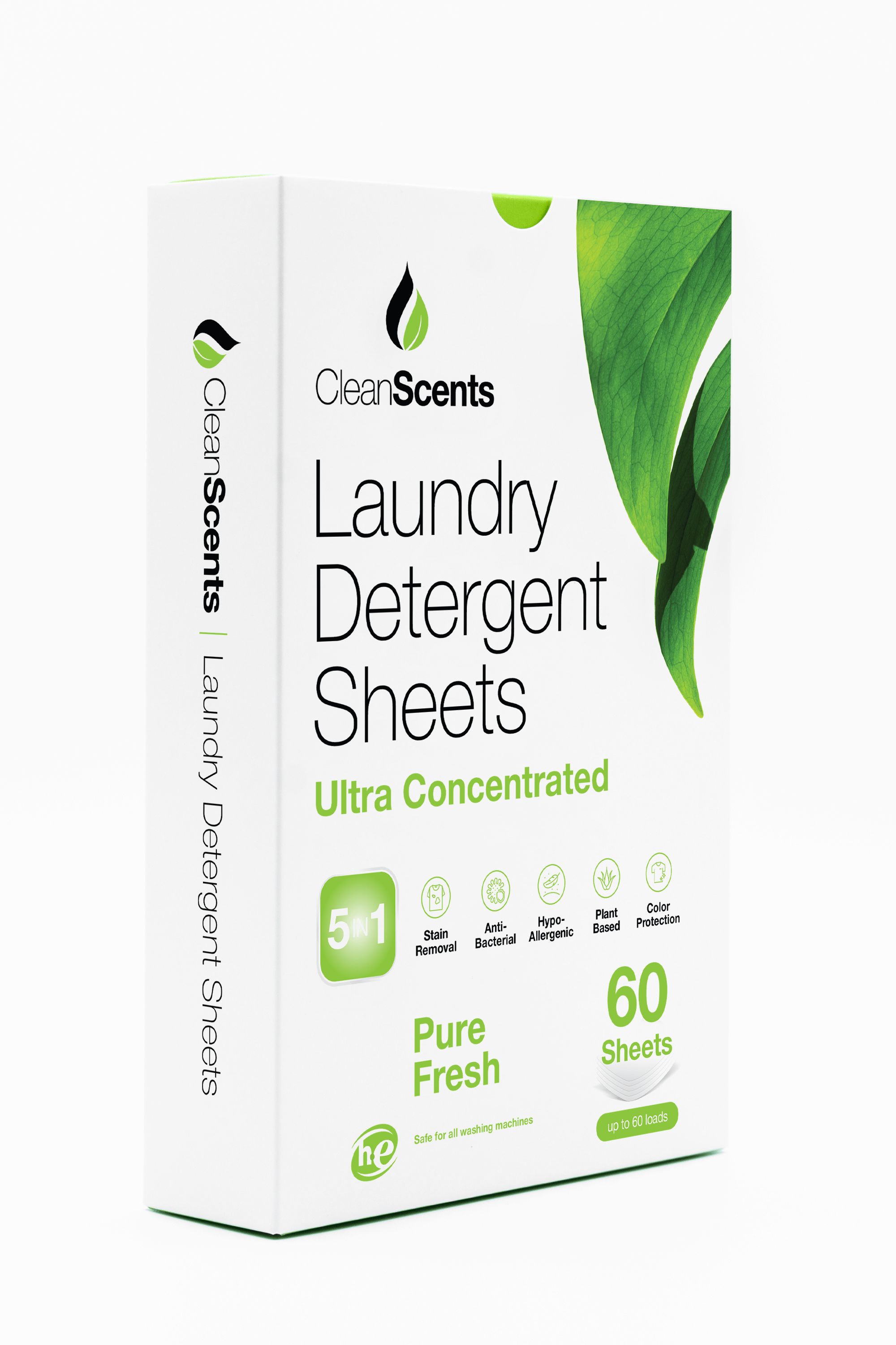 5in1 Pure Fresh Laundry Detergent Sheets - CleanScents