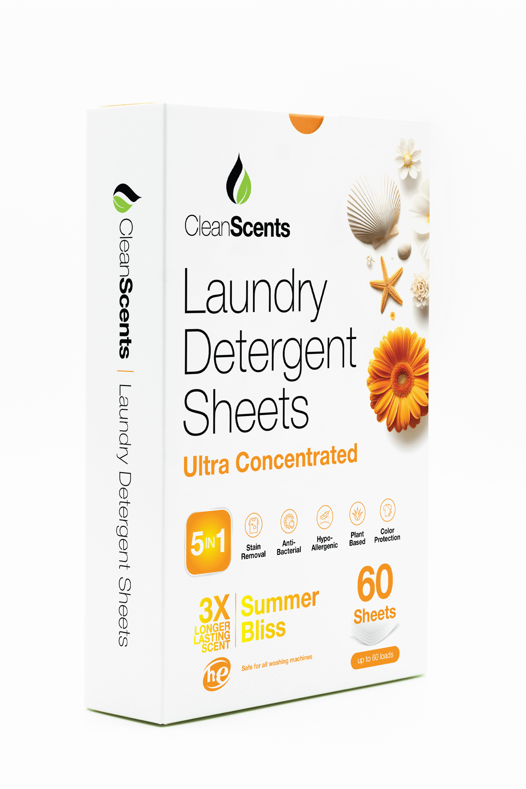 5in1 Summer Bliss Laundry Detergent Sheets - CleanScents