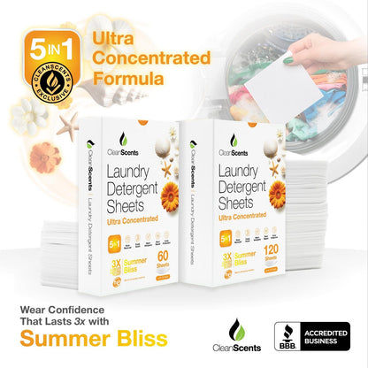 5in1 Summer Bliss Laundry Detergent Sheets