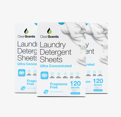 5in1 Fragrance Free Laundry Detergent Sheets